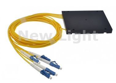 FTTH ABS Fiber Optik Splitter / 1x4 PLC Splitter Tekli Mod, LC UPC Konnektörlü