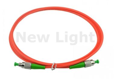 Simplex Multimode Fiber Optik Kablo, Kırmızı Renk FC FC Yama Kablosu 3m Multimedya için