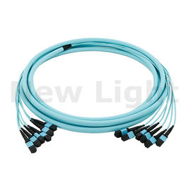 MPO-MPO erkek / kadın fan dışarı MPO MTP kablosu tek modlu fiber optik yama kablosu