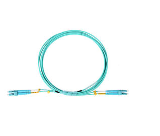 5M 2.0mm Dubleks LC Aqua Kablo Çok Modlu 50/125 Optik Fiber Bağlantı Kablosu
