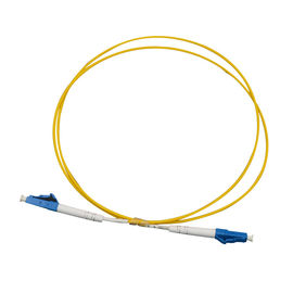 SC / UPC - LC / UPC SM Tek Yönlü Fiber Optik Yama Kablosu Sarı PVC / LSZH / OFNR