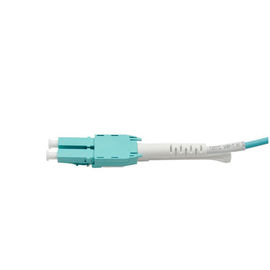 Uniboot çekerek Aqua kablo LC Konektörü Fiber Optik Jumper Kabloları 3 Metre 50/125 2.0 Çapı