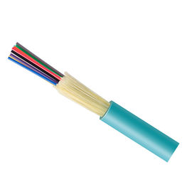 Fiber Optik 12 Çekirdekli Çok Modlu Fiber Optik FTTH Aqua OM3 İç Dağıtım Kablosu