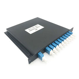 Sert Metal Kasa Fiber Optik Bileşenleri 8 Kanal CWDM Mux Demux Modülü Konnektörlü