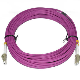 PVC Malzeme Fiber Optik Yama Kablosu 10 Metre Uzunluk LC DX MM 2.0 Çapı CATV için