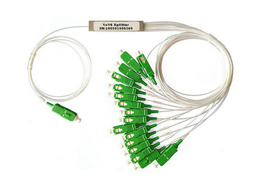 SC Konektörü ile 1 In 16 Out Minyatür Tip PLC Optik Fiber Dağıtıcı