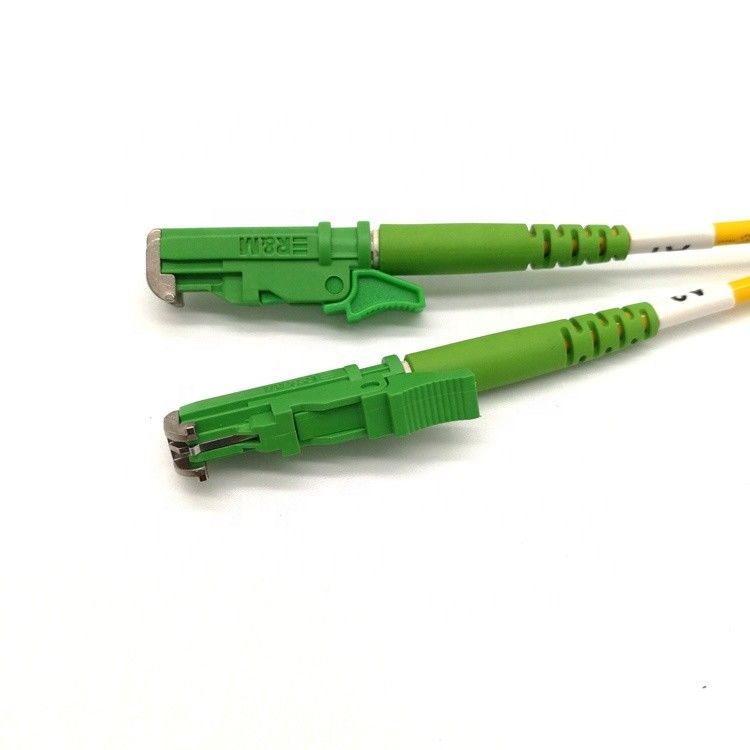 10M E2000 APC Yama Kablosu Yeşil Renkli / Tek Modlu Çift Yönlü Fiber Optik Kablo