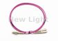 LC UPC - SC UPC Optik Fiber Düzeltme Kablosu Dubleks 2.0 mm PVC OM4 Çok Modlu 50/125