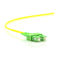 Klibi ile SC APC Ücretsiz Logo Optik Fiber Yama Kablosu Tek Mod 2.0 Atlama Kablosu
