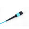 OEM ODM OM3 12 Çekirdekli PVC Fiber Optik Kablo MPO - MPO Erkek Aqua Fan Çıkışı
