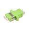 plastik fiber optik adaptör LC LC MM OM5 seramik kol ile yeşil renk
