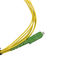 Tek Modlu Simplex 2.0mm Optik Fiber Bağlantı Kablosu SC APC Yeşil Konektör