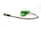 0.9mm 12 Fiber Fan Çıkışı Optik Yama Kablosu / Basit Modül MPO APC Erkek SC APC