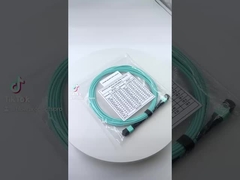 OM3 SM MPO Breakout Kablosu PVC / LSZH Ceket MTP Patch Panel için