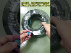 Dış FTTH Fiber Optic Patch Cord / Fiber Drop Kablo SC SC Bağlantısı