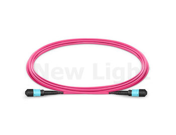 5M 12 çekirdekli MPO MTP Kablo PVC / LSZH MPO - MPO optik fiber yama kablosu