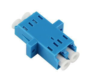 Plastik Malzeme Tek Modlu Fiber Adaptör, FTTH İçin Mavi LC Fiber Adaptör