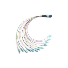 12 F MTP - LC Fiber Optik MTP MPO Breakout MPO Kaset Modülü Kutusunda 0.9 Mm Kablo