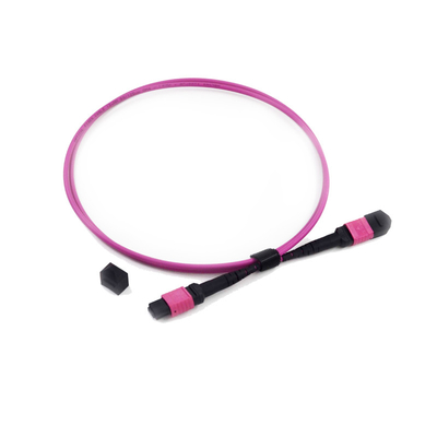 satın al 12 Fiber MPO MTP Yama Kablosu Düşük Ekleme Kaybı OM3 PVC 3.0mm OM4 50/125 online manufacture