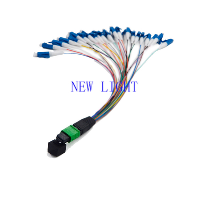 satın al Düşük Ekleme Kaybı MPO Fiber Optik Kablo SM 0.9mm Çap 12 Renk online manufacture