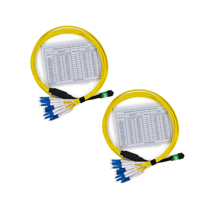 satın al Düşük Giriş Kaybı 3.0mm Çaplı 12 Fiber MTP to LC Önyüklü Tüplü Ön Bitiş Kablo online manufacture