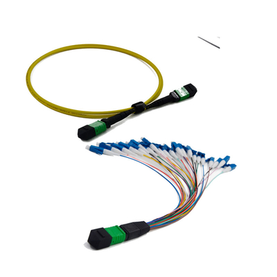 satın al Tekli Mod 12 Fiber Optik MPO MTP Kablosu Düşük Ekleme Kaybı 3.0mm Sağlamlaştırılmış Pigtail online manufacture