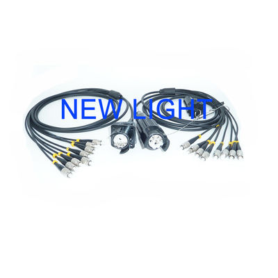 satın al 4 Çekirdek 5mm Zırhlı Dış Mekan Su Geçirmez Fiber Optik Patch Cord FTTA için MPO Jumper online manufacture