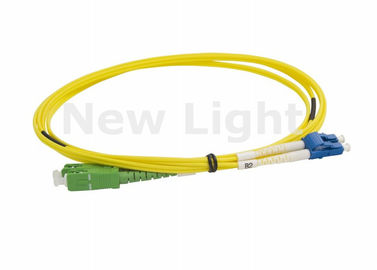satın al Telekomünikasyon Ağları Optik Fiber Yama Kablosu / LC SC Tek Modlu Fiber Optik Kablo online manufacture