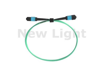 satın al 0.5 Metre 12 Çekirdekli MPO / MTP Yama Kablosu Yeşil Renk OM2 / OM3 / OM4 Kablosu online manufacture