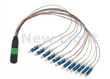 satın al Veri İletişim Ağı MPO / MTP TO LC Kablo / 12 Çekirdekli Fiber Optik Kablo online manufacture