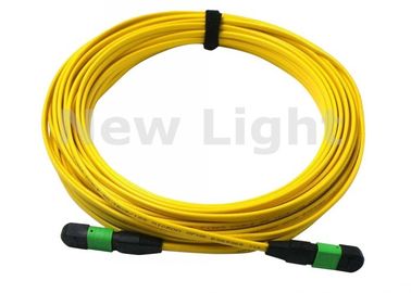 satın al Sarı MPO MTP Kablosu APC <0.3dB 3 Metre 12 Core / 24 Çekirdekli MPO TO MPO Kablosu online manufacture