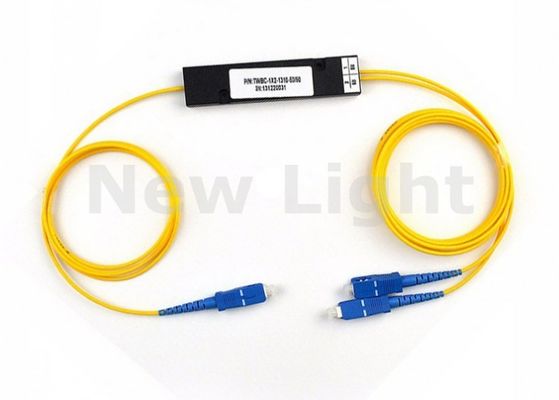 satın al Yüksek yoğunluklu çıkış uygulamaları için Tek Mod SC UPC MINI PLC 1x2 Fiber Optic Splitter online manufacture