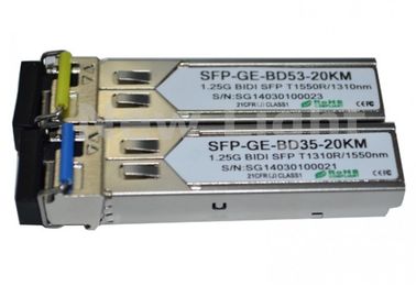 satın al 1G Tekli mod SFP BIDI alıcı-verici 1.25G 1310nm / 1550nm 20km LC / SC DDM WDM SFP online manufacture