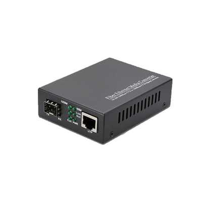 satın al 10/100/1000M Medya dönüştürücü Tek modlu LC Fiber Optic Transceiver SFP online manufacture