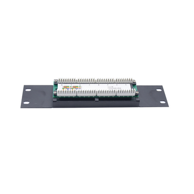 satın al Kablo Yönetimi İçin Siyah 1U 2U Metal Ön Bitiştirilmiş Ethernet Patch Panelleri online manufacture
