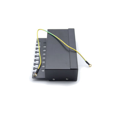 satın al Cat6a Ethernet Ağları için Siyah 1U Rack Montajlanabilir Metal RJ45 Patch Paneli, 110/Krone IDC Sonlandırmalı online manufacture