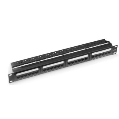 satın al Metal RJ45 Ethernet Patch Panel Kat5e/Cat6/Cat6a/Cat7 Siyah 1U 2U Kablo Yönetimi ile online manufacture