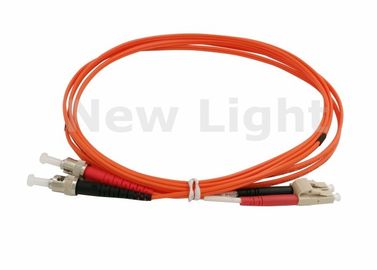 satın al Turuncu LC FC 9/125 Tek Modlu Çift Yönlü Fiber Optik Kablosu, UPC Lehim Konnektörlü online manufacture