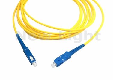 satın al 3 Metre SC TO SC Fiber Parça Kablosu, Ağ için Simpleks Tek Modlu Fiber Geçici online manufacture