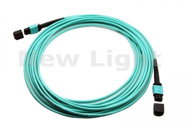 satın al MPO - MPO 12 Çekirdek OM3 Çok Modlu Fiber Optik Kablo, 3M Ön Uçtan Fiber Optik Kablo online manufacture