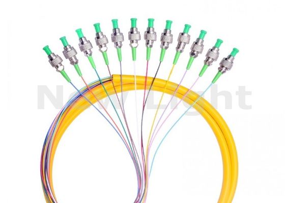 satın al Tek Mod FC UPC 12 Core Fanout 0,9 mm çaplı ve düşük yerleştirme kaybı ile fiber optik pigtail online manufacture