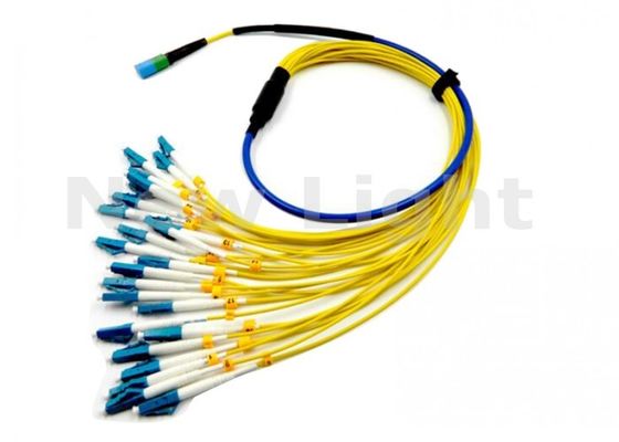 satın al 24 Çekirdekli MPO-LC Çapraz Bağlantılı Tek Modlu Fiber Optik Patch Kablo (İsteğe Bağlı Uzunluk) online manufacture