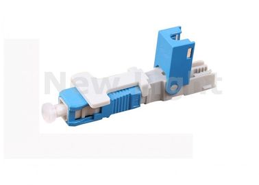 satın al FTTH Uygulamalarında 3.0mm ve 2.0mm Kablolar için 0.3dB Ekleme Kayıplı Mavi SC UPC Hızlı Montaj Konnektörü online manufacture