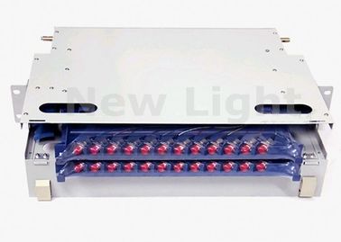 satın al Beyaz ODF Optik Dağıtım Çerçevesi, 19 Inch ODF Fiber Optik Düzeltme Paneli 24 Portlu online manufacture