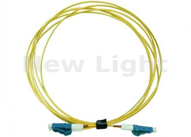 satın al Sarı LC LC Elyaf Patch Cord, PVC Malzeme 3 Metre Simpleks Fiber Optik Kablo online manufacture