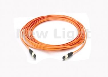 satın al 12 çekirdekli Multimode MPO MTP Kablosu 50/125 5 Metre 3.0mm Mini Yuvarlak LSZH Fiber Optik Kablosu online manufacture