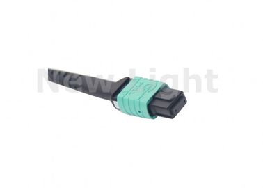 satın al Yeşil MPO Fiber Kablo Çok Mod OM3 8 Çekirdek 10 Metre QSFP / Telsiz için online manufacture