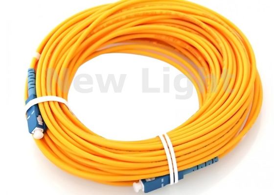 satın al Yüksek Hızlı Veri İletimi için Tek Modlu Fiber ve UPC Cilası ile 100 Metre Uzunluğunda SC-SC Fiber Jumper online manufacture