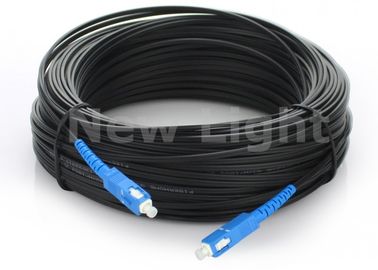 satın al 100M SC Simplex FTTH Fiber Optik Atlama Kablosu Tekli Modem Dış Mekan için Simpleks G657A online manufacture