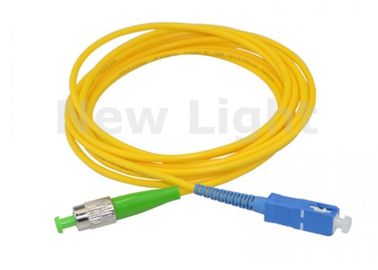 satın al FC APC / SC UPC 3m Fiber Optik Kablo, Ağlar İçin Tek Modlu Fiber Düzeltme Kabloları online manufacture